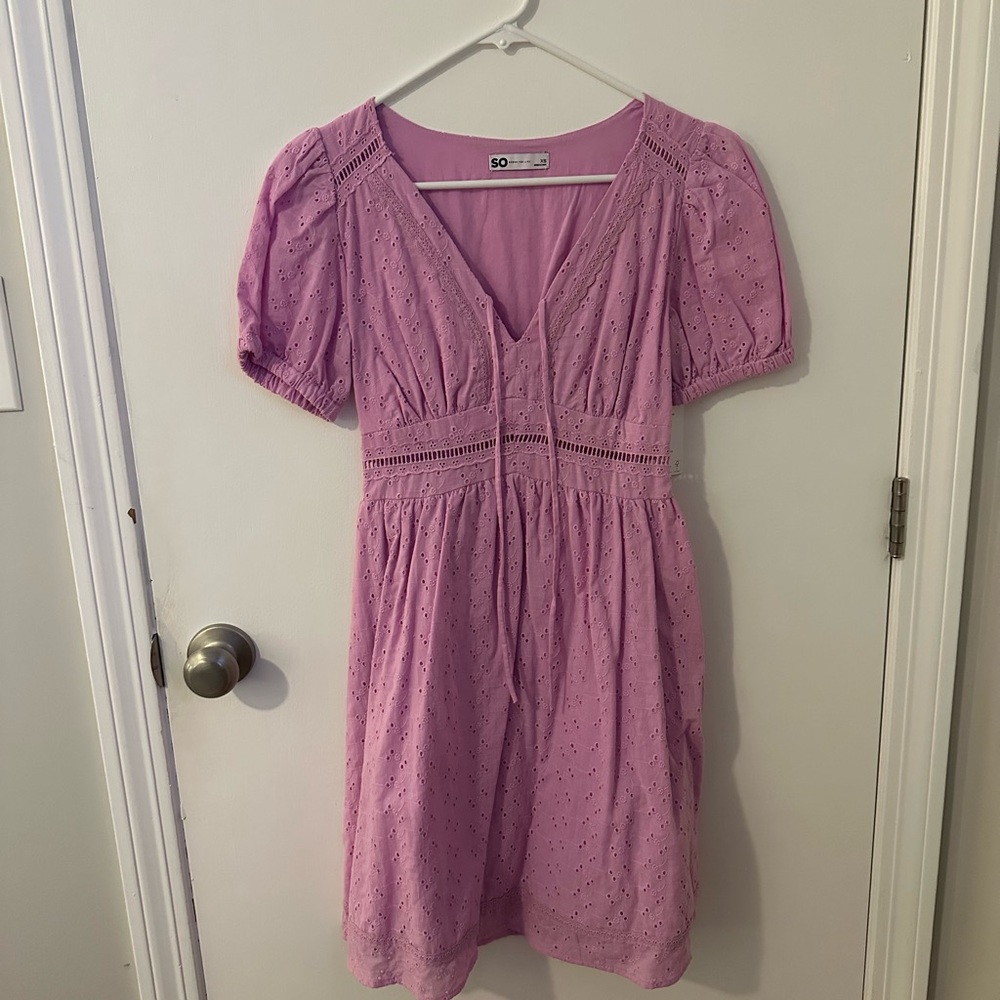 Kohl's Lavender Eyelet Dress